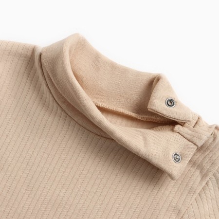 Baby turtleneck, beige color, height 68 cm-2