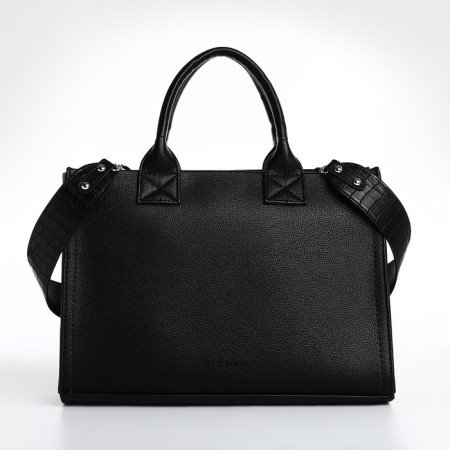 Female bag Textura, tout, average size, black color
