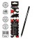 Chernographic pencil (simple) Hb, calligrata, sharpened, plastic, hexagonal, black