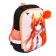 Frame backpack, 35x26x13, Seventeen, girl EVA, black/orange