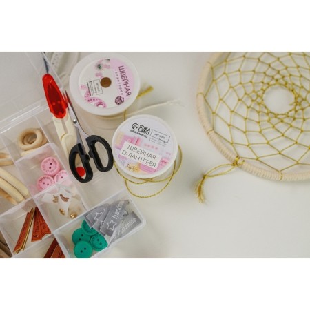 Weaving thread, d = 1 mm, 25 ± 1 m, gold color-2