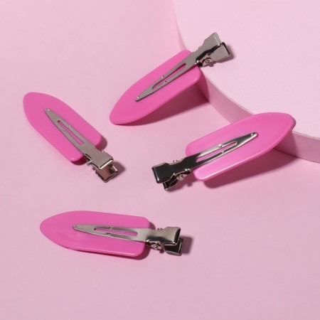Hair clamps, set - 4 pcs, 1.8 × 6 cm, color mix-1