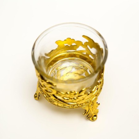 Glass "Fantasy" 6*6.3*6.3 cm, gold-2