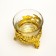 Glass "Fantasy" 6*6.3*6.3 cm, gold