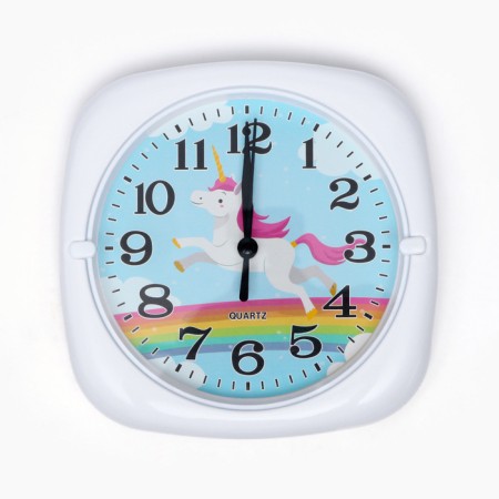 Children's wall clock "Unicorn", discrete move, D-17 cm