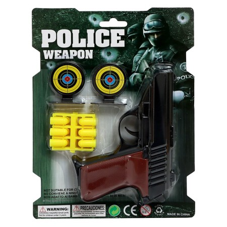 The “shooter” pistol, with targets, shoots soft bullets-3
