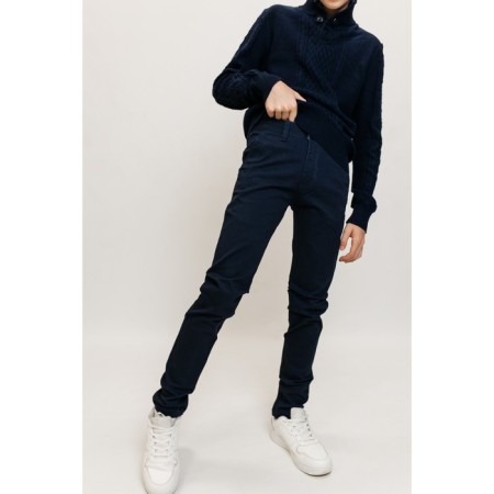 Jumper for boys, height 110-116 cm, dark blue color-8