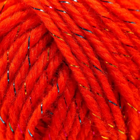 Yarn 70% acrylic, 30% silk "Softy Shine" 50 g 85 m color 06 orange-3