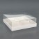 Box for mousse cakes 4 pieces, 17x17x6 white