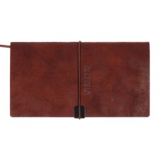 The weekly dated 2025, Escalada, 175 x 95 mm, soft cover with artificial leather, 64 sheets, pancake embossing, block 70, brown