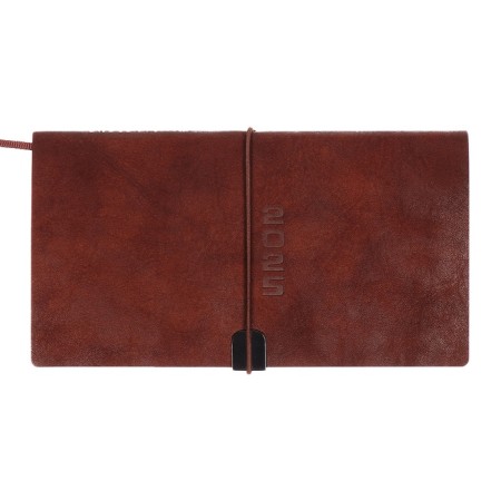 The weekly dated 2025, Escalada, 175 x 95 mm, soft cover with artificial leather, 64 sheets, pancake embossing, block 70, brown