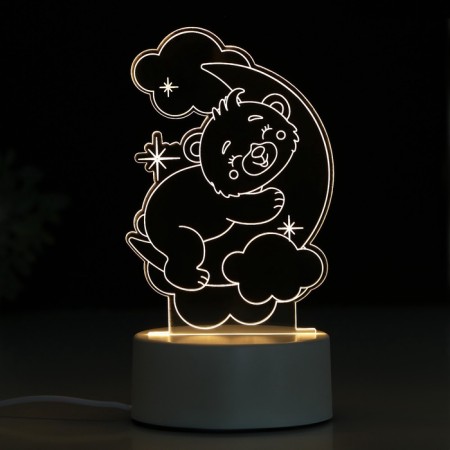 Acrylic lamp "Bear", model GBV-0121-1