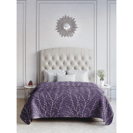 Verba bedspread, size 180x215 cm, lilac color