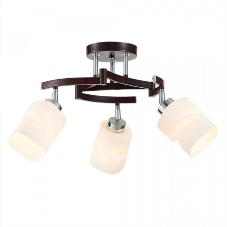 Ceiling chandelier Citilux "Berta" CL126132, 62x62x37 cm, 3x75W, E27, brown color
