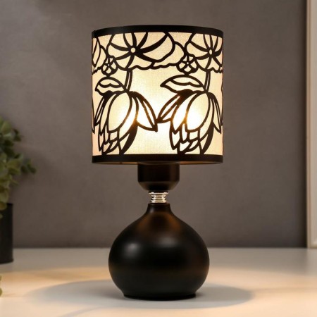 Table lamp "Lotuses" E27 40W Black 14x14x28 cm Risalux-1