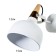 Bra "Lola" E27 40W white 25x16x25cm