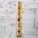 Set of balls plastic D -6 cm, 6 pcs "Festive lights - snowflakes" gold
