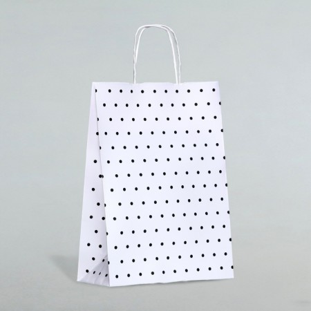 Crafts, white, “polka dots”, 32 x 24 x 10.5 cm-2