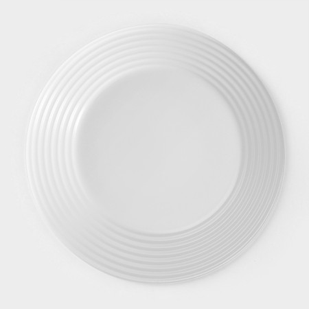 Plate flat Harena asean, d = 23 cm, white color-3