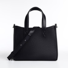 Female bag Textura, tout, medium size, blue color