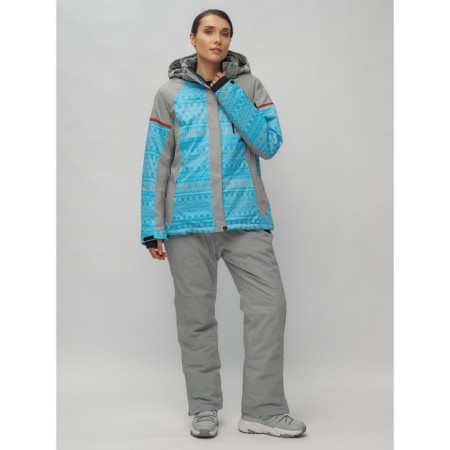 Ski suit female, size 58, blue color-12