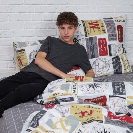 Bed linen euro, size 215x240 cm, 205x215 cm, 70x70 cm - 2 pcs-4
