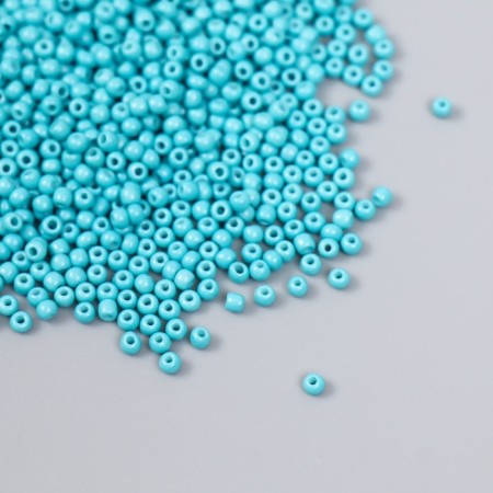 Glass beads 12/0 "dark turquoise" 15 grams