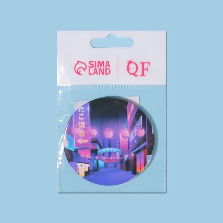 Pocket mirror "city", d = 7 cm, multi -colored-5