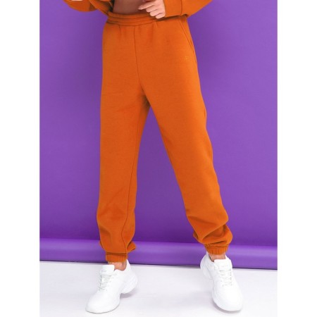 Female trousers, size m, orange color