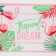 Textile pocket "Tropical Dream" 3 departments, 20x56 cm