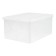 Container for documents A4, 260 x 350 x 160 mm, transparent, capacious case