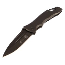 Singer folding knife with a clip, 133 mm, hilt: stainless steel, gift boxing