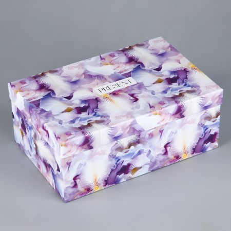 A set of boxes 10 in 1, gift packaging, “flowers”, 12 x 7 x 4 - 32.5 x 20 x 12.5 cm-5