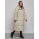 Coat insulated winter female, size 42, light-beige color