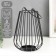 Summary Metal for 1 candle "Loft. Vazon" black 22x15x15 cm