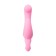 Turning vibrator with a clitoral stimulant Jos Twistme, 19.5 cm, silicone, pink color