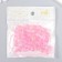 Plastic beads "Crystal polyhedron. Neon-pink" Transparent set of 20 g 1x1x1 cm