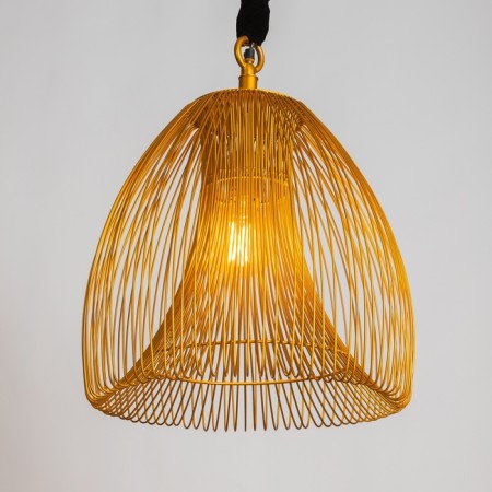 Ceiling lamp "Flop" Golden 1x40W, E27, 43x43x53 cm-3