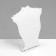 Standing for pendants, chains, earrings 10 × 4.3 × 12 cm, white color