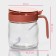 Glass sugar tower with a spoonful of the Coral shares, 8 × 11.5 cm