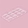 Chocolate Form Konfinetta "Chocolate Egg", 27.5 × 13.5 cm, 12 cells (3.6 × 5.7 × 1.5 cm)