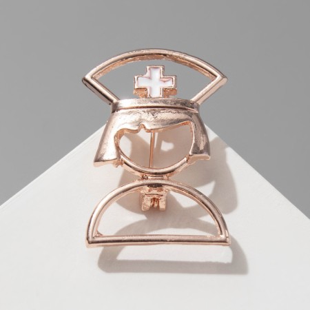 Brooch "Nurse" Outline, Color Gold