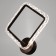 Sconces 1834/1cf LED 24W 4000k coffee 32.5x5x5x33 cm