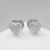 Earrings Metal "Accord" Ornament, silver color
