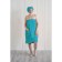 Women's set for the sauna (Pareo+Chalma) with embroidery, turquoise
