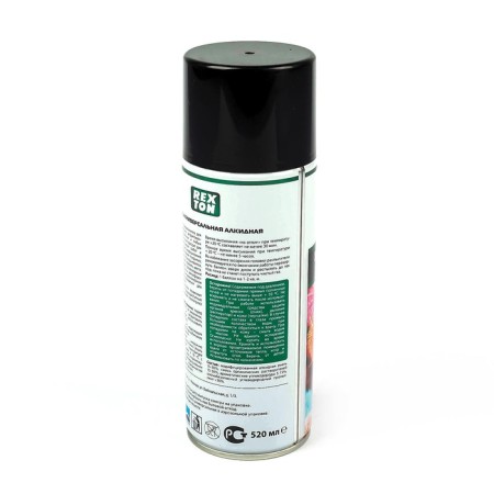 Emanca alkyd universal Rexton, black glossy, aerosol, 520 ml-3