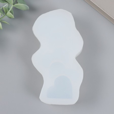 Mold Silicon "Pillar from hearts" 3.4x4.5x12.5 cm-3