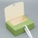 Gift folding box, packaging, "green", 16.5 x 12.5 x 5 cm