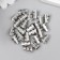 Capture Metal for creativity "Conus - Indian patterns" silver G122B728 0.8x0.8 cm