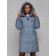 Coat insulated winter female, size 46, blue color